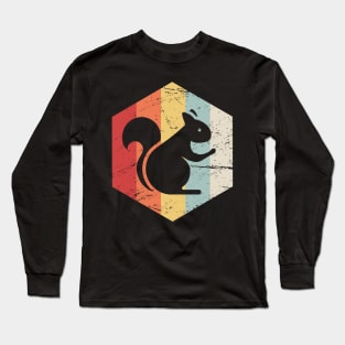 Retro 70s Squirrel Long Sleeve T-Shirt